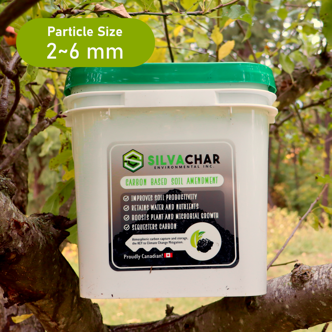 10 L Biochar 2~6 mm Bucket for Gardens